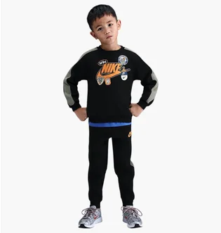 Спортивный костюм детский Nike Fleece Tracksuit Black/Grey 86N497-023