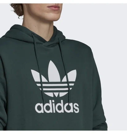 Худи мужское Adidas Adicolor Classics Trefoil Hoodie Green Hk7270