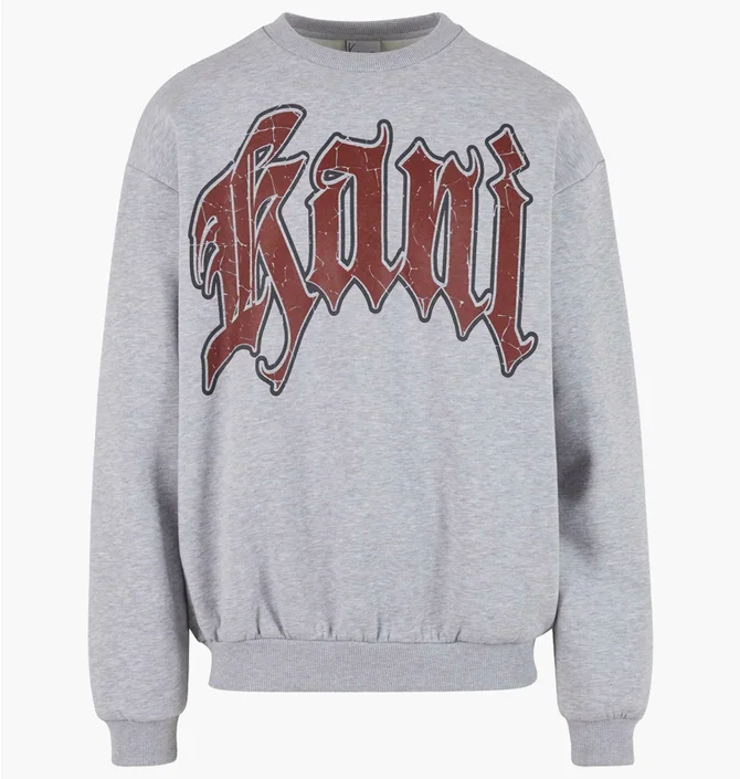 Світшот чоловічий Karl Kani Inside Out Crew Grey 60200015