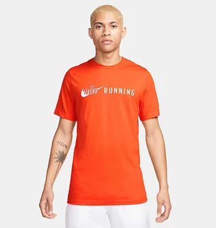 Футболка мужская Nike Running Orange FQ3920-819