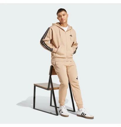 Толстовка мужская Adidas Essentials 3-Stripes Fleece Beige JX0745