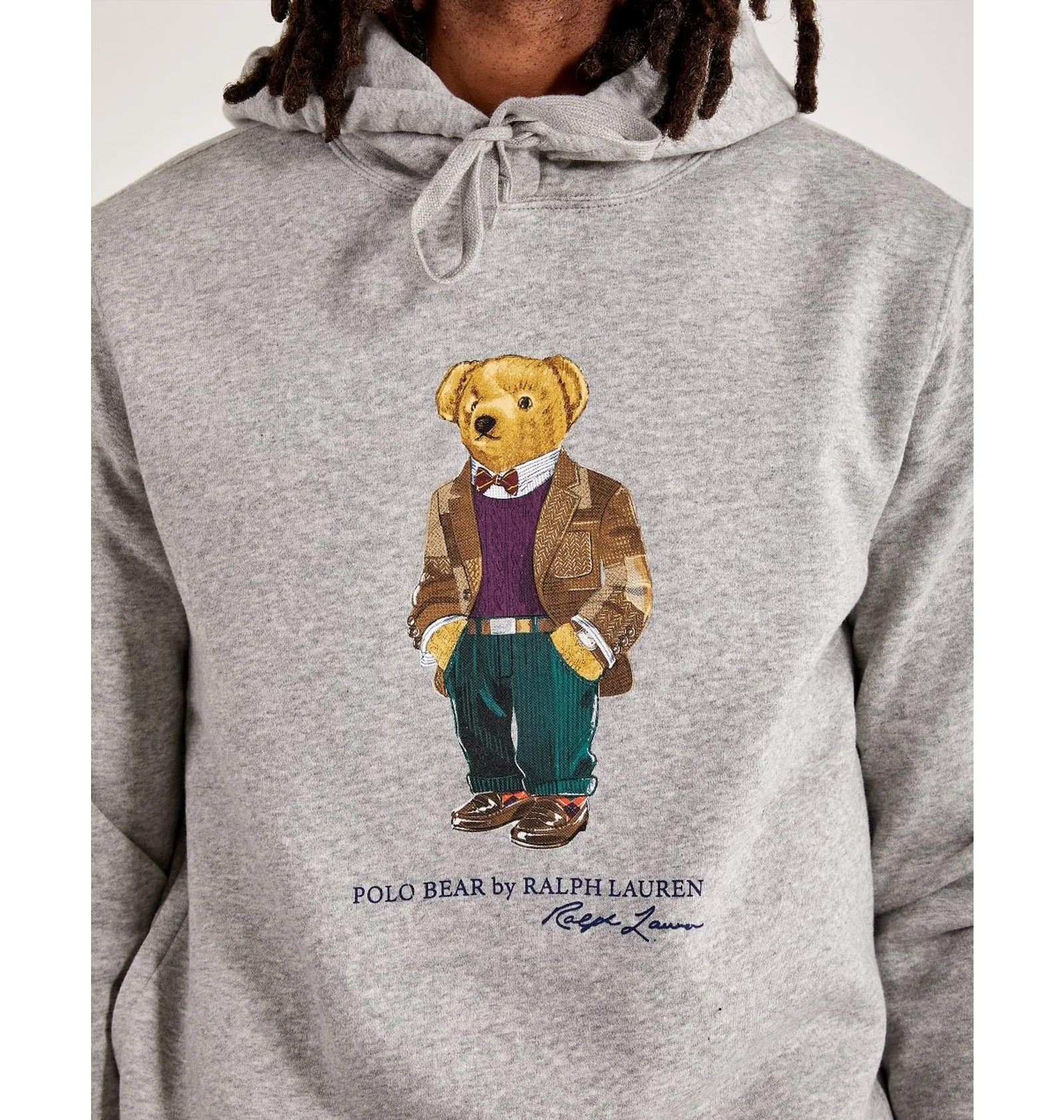 ᐉ Худи мужское Polo Ralph Lauren Polo Bear Hoodie Grey
