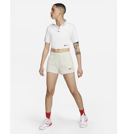 Шорты женские Nike Sportswear WomenS High-Waisted Ribbed Jersey Shorts White DV7862-133