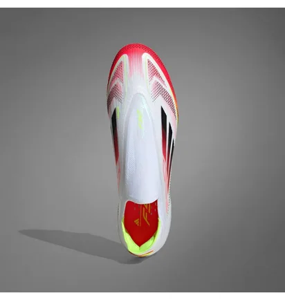 Бутсы мужские Adidas F50 Elite Laceless Fg White/Red IE1214