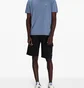 Шорти чоловічі C.P. Company Light Fleece Cargo Lens Shorts Black 18CMSB069A-002246G-999