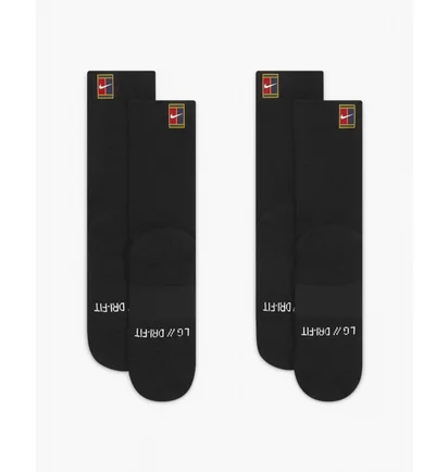 Шкарпетки унісекс Nike U Nk Multiplier Crew (2 пари) Cush Black Sk0118-010