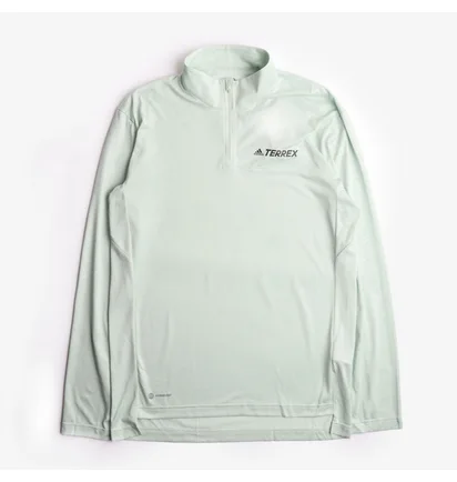 Лонгслив мужской Adidas Originals Terrex Multi Half Zip Long Sleeve T-Shirt Green Hi1613