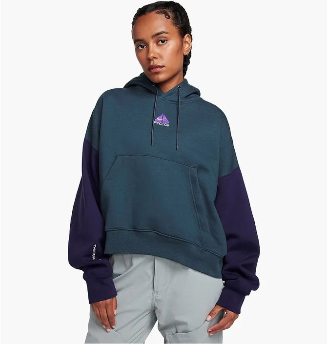 Худі жіноче Nike Lab Acg Therma-Fit Tuff Knit Fleece Hoodie Blue DQ5807-328
