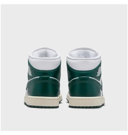 Кросівки жіночі Air Jordan 1 Mid White/Green BQ6472-133