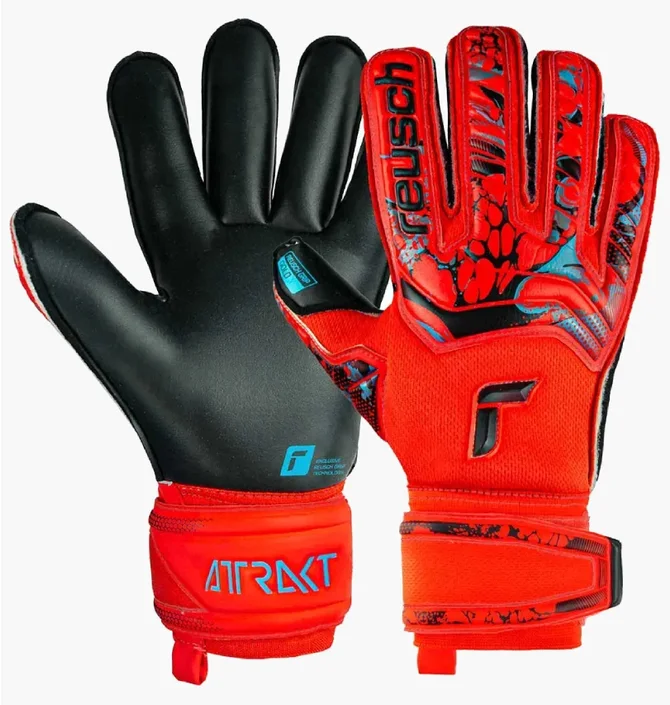 Рукавиці воротарські унісекс Reusch Attrakt Gold Roll Finger Red 5370137-3333