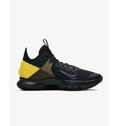 Кросівки унісекс Nike Lebron Witness 4 Black/Opti Yellow/White/Voltage Purple BV7427-004