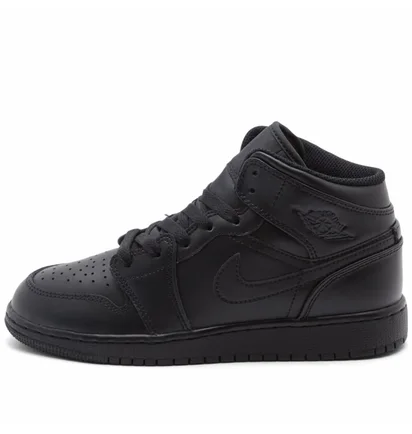 Кроссовки детские Air Jordan 1 Mid Bg Black 554725-093