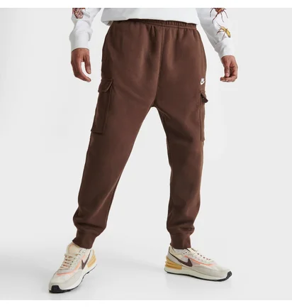 Штани чоловічі Nike Sportswear Club Fleece Cargo Jogger Pants Brown Cd3129-259