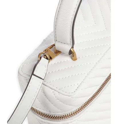 Сумка жіноча Pinko Vanity Mini Handbag Fine Grain Leather Bianco White 106382-A0GK-Z15Q