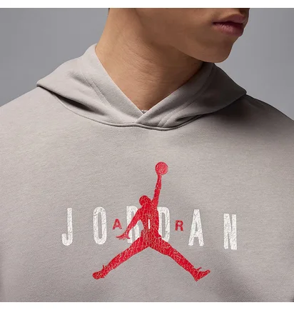 Худі чоловіче Air Jordan Brooklyn Fleece Jumpman Pullover Hoodie Grey HV5096-062