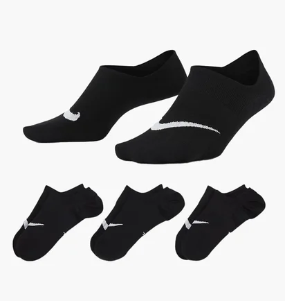 Шкарпетки жіночі Nike U Nk Everyday Plus Ltwt Footie Black (3 пари) SX5277-011