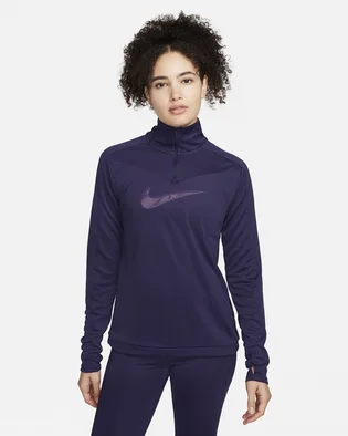 Лонгслів жіночий Nike Dri-Fit Swoosh WomenS 1/4-Zip Running Top Violet FB4687-555