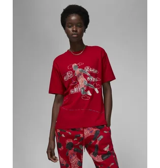 Футболка женская Air Jordan T-Shirt Artist Series By Parker Duncan Red DX0420-687