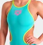 Купальник женский Arena One Biglogo One Piece Turquoise 001198-839