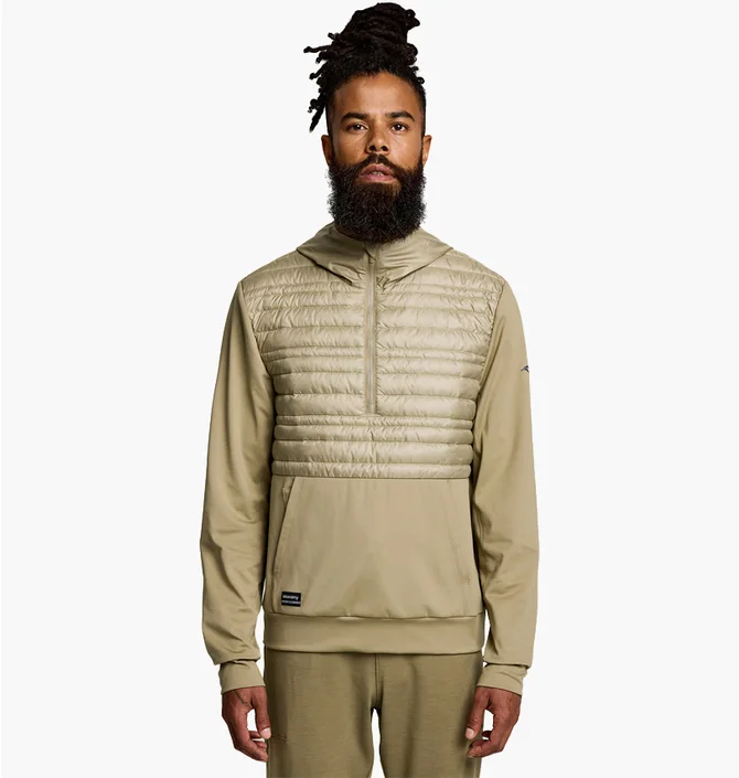 Анорак чоловічий Saucony Solstice Oysterpuff Hoody Olive 800351-CF