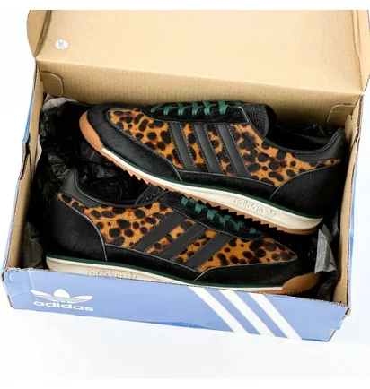 Кроссовки женские Adidas Sl 72 Og Leopard Print Black/Brown JI0187