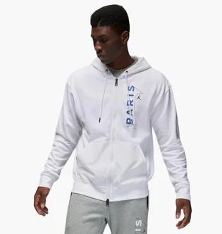 Толстовка мужская Air Jordan Paris Saint-Germain Hoodie White Dn6150-100