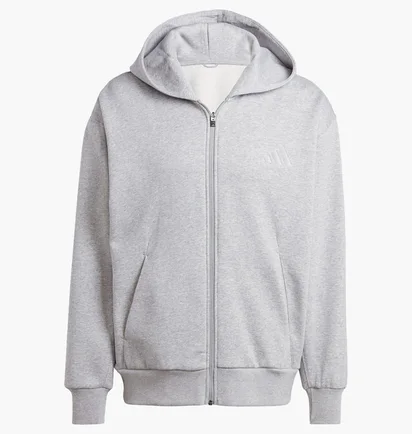 Толстовка чоловіча Adidas All Szn Fleece Full Zip Hoodie Grey IY4159