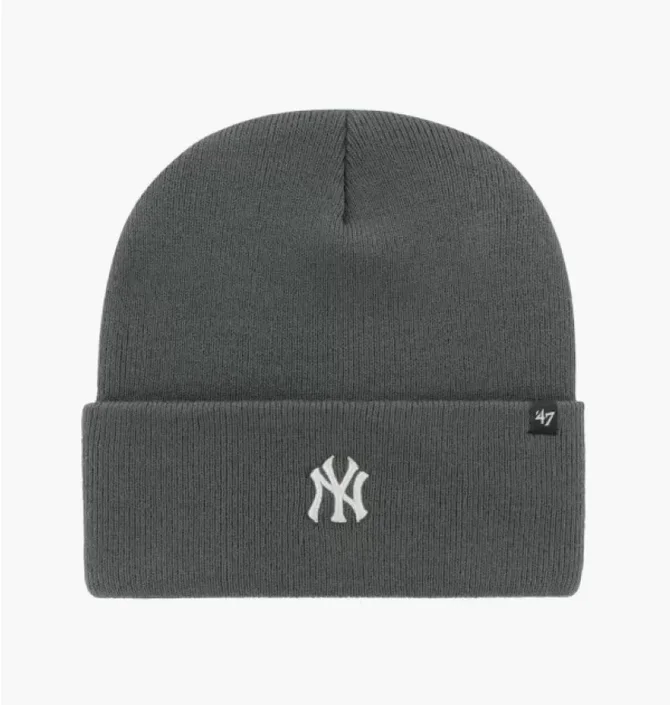 Шапка унисекс 47 Brand Mlb New York Yankees Base Runn Grey B-BRNCK17ACE-CC