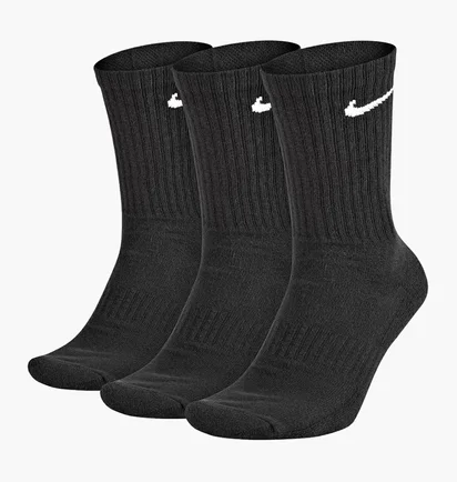 Шкарпетки унісекс Nike U Everyday Cush Crew (3 пари) Black SX7664-010