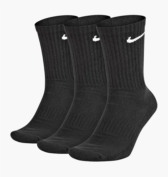 Шкарпетки унісекс Nike U Everyday Cush Crew (3 пари) Black SX7664-010