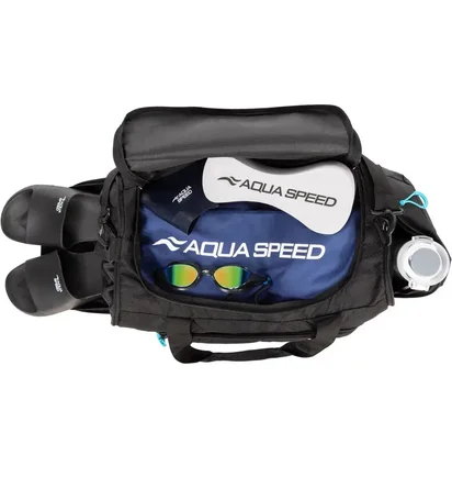 Сумка унісекс Aqua Speed Duffel Bag S 61635 Black/Turquoise 141-74