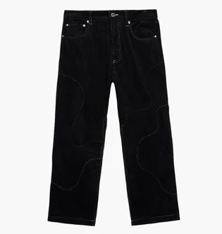 Штаны мужские Brain Dead Organic Paneled Corduroy Black F23B19003312