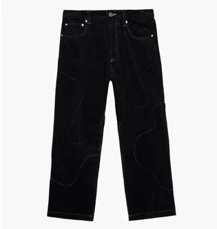 Штаны мужские Brain Dead Organic Paneled Corduroy Black F23B19003312