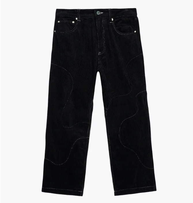 Штаны мужские Brain Dead Organic Paneled Corduroy Black F23B19003312