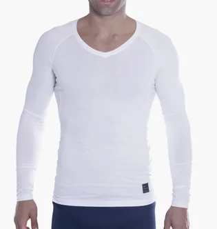 Термобелье мужское Nike Gfa M Np Hprcl Top Ls Comp Pr White 927209-100