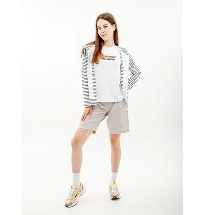 Толстовка женская AUSTRALIAN Stripes Hoodie Polyviscosa Jacket Grey LSDGC0010-010