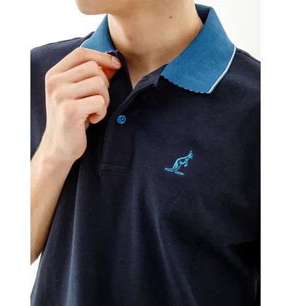 Поло мужское AUSTRALIAN Lines Polo Pique El R-Fit Blue LSUPO0010-200