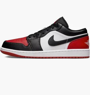 Кроссовки мужские Air Jordan 1 Low Black/Red 553558-161