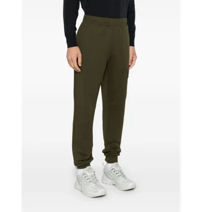 Штаны мужские CP Company Diagonal Raised Fleece Cargo Olive 17CMSP017A-005086W-683