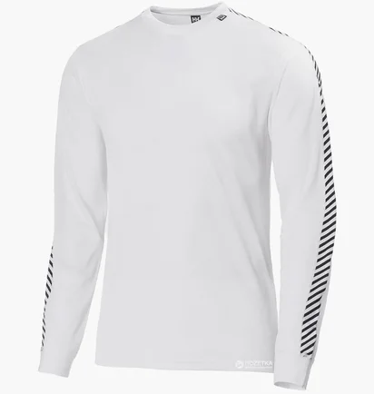 Термобелье мужское Helly Hansen Lifa Stripe Crew White 48800-001