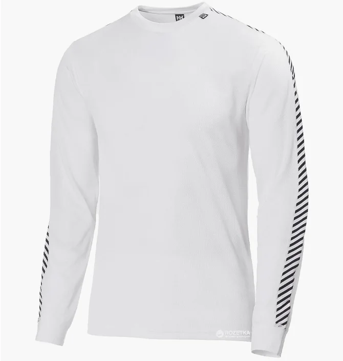 Термобелье мужское Helly Hansen Lifa Stripe Crew White 48800-001