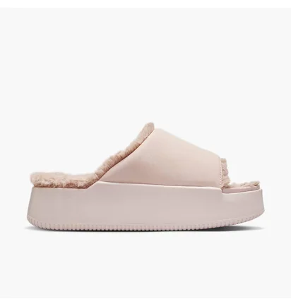 Тапочки женские Nike Calm Elevation Fur Beige HV8560-600