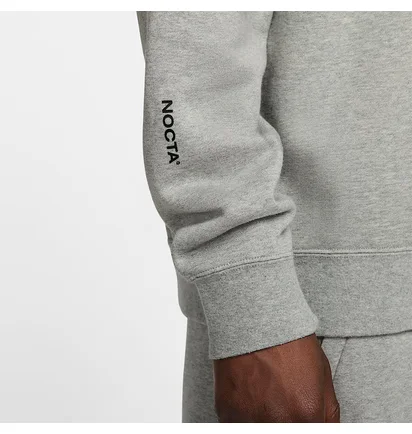 Свитшот унисекс Nike Nocta Fleece Cs Grey FN8160-063
