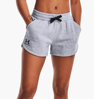 Шорты женские Under Armour Rival Fleece Grey 1376257-035