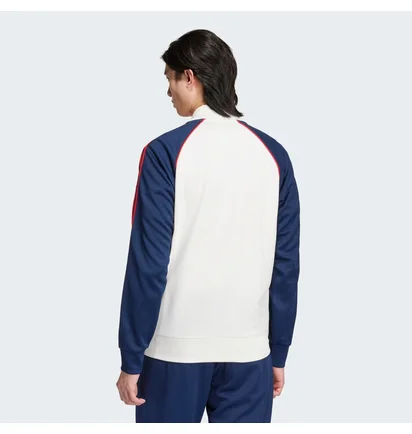 Олимпийка мужская Adidas Adicolor Classics Sst Track Jacket Beige/Blue IY9859