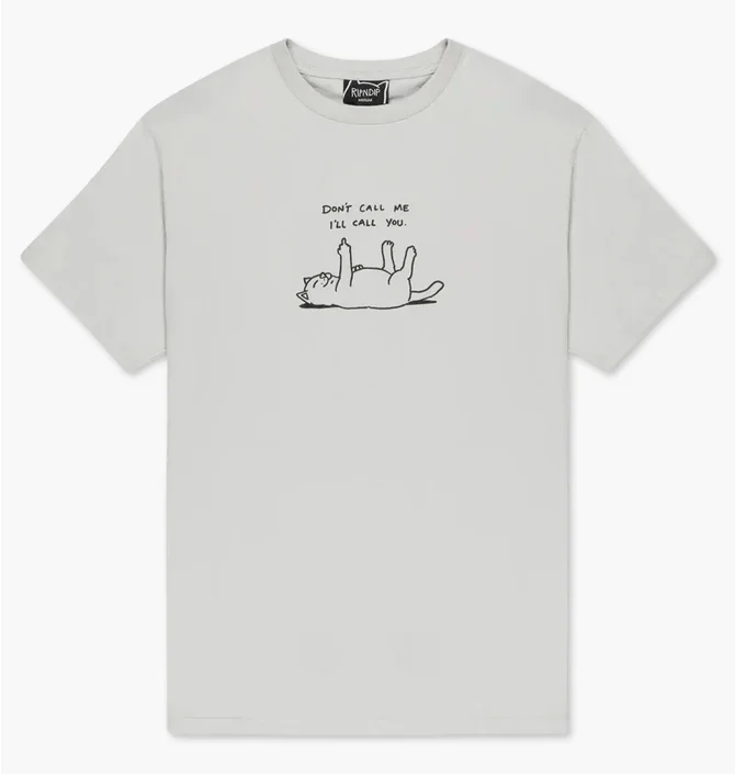 Футболка мужская Ripndip DonT Call Me Grey RNDSUM24151