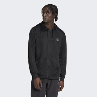 Кофта мужская Adidas Train Essentials Seasonal Training Full-Zip Jacket Black Ib8137
