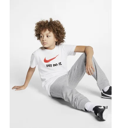 Футболка детская Nike B Nsw Tee Jdi Swoosh White AR5249-100