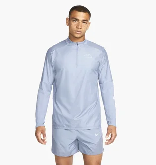 Кофта мужская Nike Mens 1/2-Zippered Running Top Light Blue DD6028-493