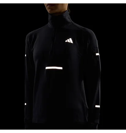 Кофта жіноча Adidas Adi365 Running Climawarm+ Half-Zip Black JP3842
